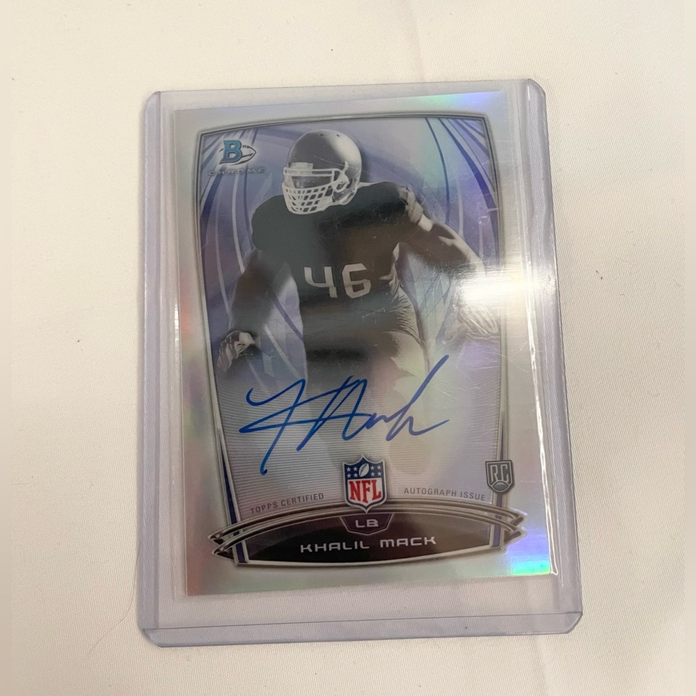Khalil Mack autographed rookie card